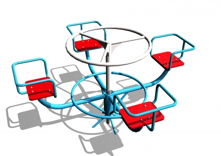 Карусель 4-х местная "малыш" КР001.02, фото 1