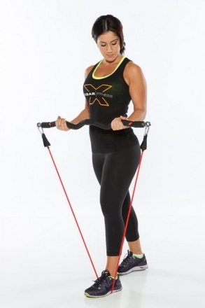 Универсальный тренажер X-BAR в комплекте с эспандерами, упорами и сумкой, фото 3