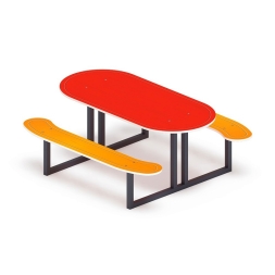 Столик детский овальный - МФ 31.01.09-01, фото 2 Столик детский овальный - МФ 31.01.09-01, фото 2