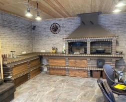 Печь Аристократ 7304 Прямоугольный кирпич коричневый , фото 1