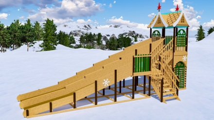 Зимняя горка «Волшебная зима 3», фото 1