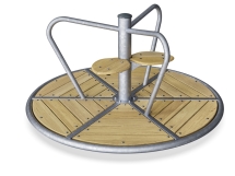 ДИО 2.42.11 Карусель Эко с 2 сидениями цинк