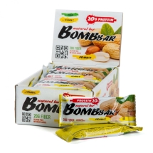 Протеиновый батончик Bombbar 60 гр, Арахис, шт.
