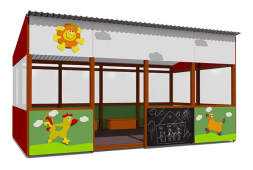 Теневой навес ВСТ 1512 серия Крепости 18 м2 для улицы