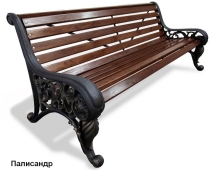Скамейка парковая Москва, Лиственница 1,8 м