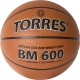 Мяч баск. &quot;TORRES BM600&quot; арт.B32026, р.6, ПУ, нейлон. корд, бут. камера, темнокоричневый-черн