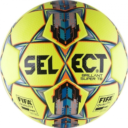 Мяч футбольный профессиональный "SELECT Brillant Super FIFA TB YELLOW", размер 5,топ. мяч Select, диз.2016, фото 1