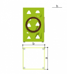 Игровой модуль Romana Домик 115.04.00 для уличных спортивных площадок, фото 2 Игровой модуль Romana Домик 115.04.00 для уличных спортивных площадок, фото 2