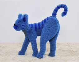 Топиари кот Полосатик, модель 1 - газон Eco, фото 3