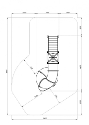 Горка тоннельная - ИО 45.14.01-01 - Космопорт (Серый) H=2000, фото 6