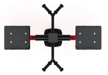 Маятник двойной (красный) - Уличный тренажер - СТ 029-11.П