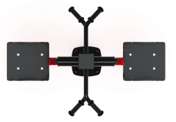Маятник двойной (красный) - Уличный тренажер - СТ 029-11.П, фото 5