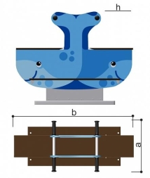 Качалка Romana 108.53.00-01 для детской площадки, фото 2