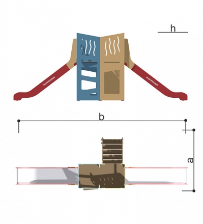Спортивный комплекс Romana 115.30.00 для уличных спортивных площадок, фото 5