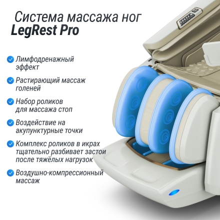 Массажное кресло UNIX Med Aura White, фото 26