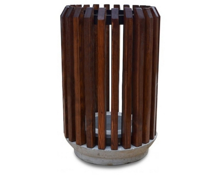 Урна уличная Конкрет с бетонным основанием, фото 1