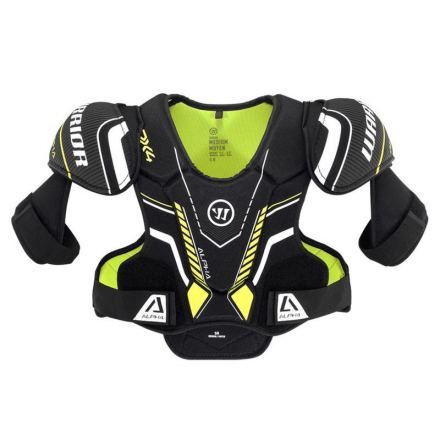 Защита груди/плеч "WARRIOR ALPHA DX4 SR Shoulder Pads" арт.DX4SPSR9-L,р.L,пласт.,синт.пен,пол.,чер, фото 1