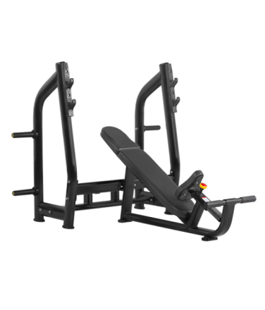BRONZE GYM H-025_C Скамья для жима наклонная(Черный), фото 1