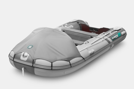 Gladiator C 420 AL ACTIVE Светло-темносерый моторная лодка ПВХ Алюминиевый пайол, фото 1