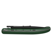 Моторная лодка ПВХ Фрегат 430 FM Jet/L/S (ФМ Джет/Л/С) с фальшбортом Зеленый