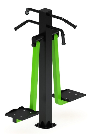 Маятник двойной (зеленый) - Уличный тренажер - СТ 029-12.П, фото 2