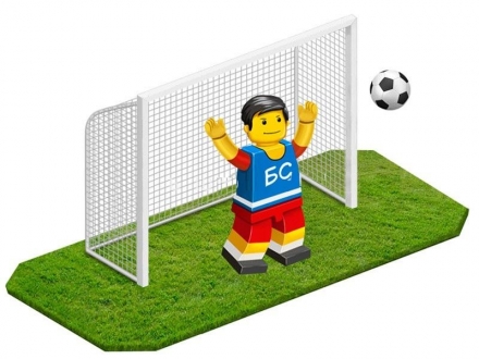 Ворота футбольные 5х2м, круглая труба D=89мм, фото 1