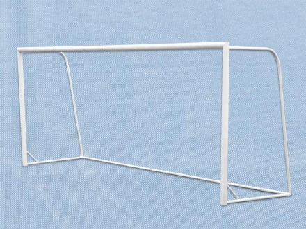 Ворота футбольные 5х2м, круглая труба D=89мм, фото 2