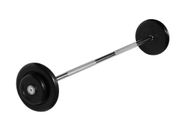 Штанга неразборная &quot;Barbell&quot; с чёрными дисками d 25 мм, 17,5 кг