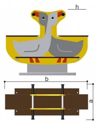 Качалка Romana 108.53.00 для детской площадки, фото 2