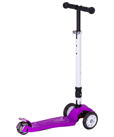 Самокат 3-колесный Smart 3D, 120/80 мм, фиолетовый, фото 2