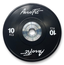 Aerofit AFBD 10 кг бамперные диски для кроссфита, черные