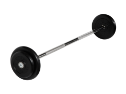 Штанга неразборная &quot;Barbell&quot; с чёрными дисками d 25 мм, 20 кг