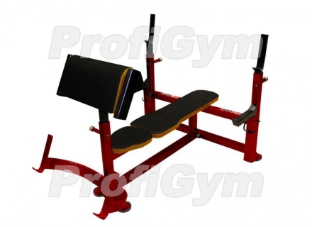 Скамья-стойка для жима штанги лежа и парта Скотта СК-0330-H, фото 2