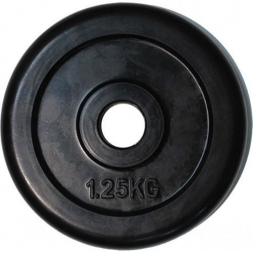 Диск обрезиненный ZSO черный &quot;Classic&quot; D-26, 1,25 кг, фото 1