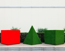 Топиари композиция геометрические фигуры Пять кубов - газон Eco Топиари композиция геометрические фигуры Пять кубов - газон Eco