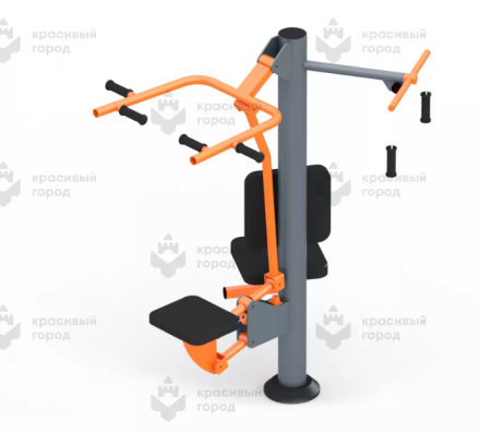 Уличный тренажер «Подтягивание + Гиб колена + Тяга», фото 1