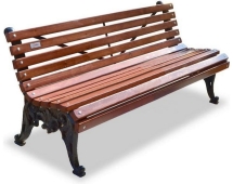 Скамейка чугунная Лирика 2,0 м (2 опоры)
