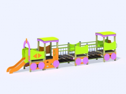 МФ 4.042 Паровоз с вагонами, фото 3