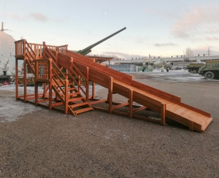 Зимняя горка Snow Fox, скат 8 м, фото 8