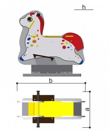 Качалка Romana 108.34.00 для детской площадки, фото 2