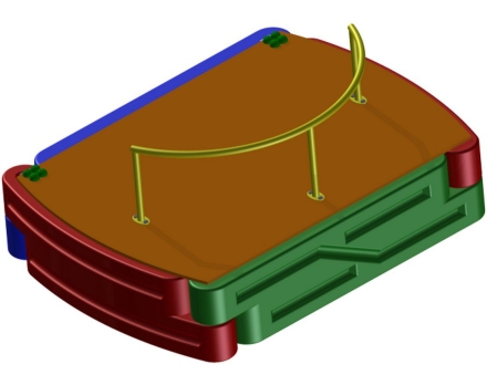 Песочница Форт с крышкой для детской площадки, фото 1