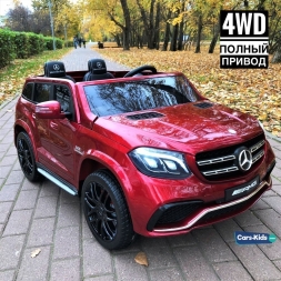 Электромобиль Mercedes-Benz GLS 63 AMG 4WD MP3 красный, фото 1