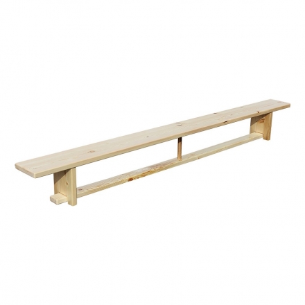 Скамья гимнастическая 2,4 м на деревянных ножках, фото 1