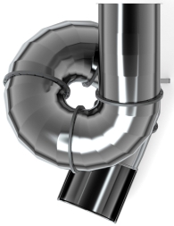 Горка тоннельная винтовая 2000 нержавеющая сталь SNST 2000.764, фото 4