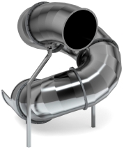 Горка тоннельная винтовая 2000 нержавеющая сталь SNST 2000.764 Горка тоннельная винтовая 2000 нержавеющая сталь SNST 2000.764