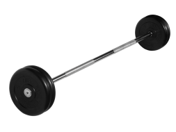 Штанга неразборная &quot;Barbell&quot; с чёрными дисками d 25 мм, 25 кг