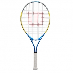 Ракетка б/т Wilson US Open 25, арт. WRT20330U,для детей 9-10 лет, алюминий,со струнами, желто-синий