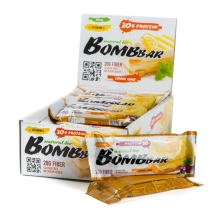 Протеиновый батончик Bombbar 60 гр, Лимонный торт, шт.
