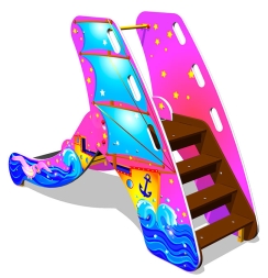 Детская горка Парусник Г034 H=650 для игровых площадок, фото 2