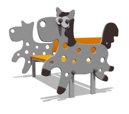 Скамейка детская Лошадка ВСТ 5293 для игровой площадки